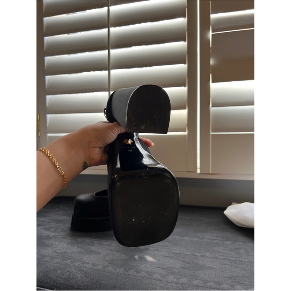 Authentic Versace Black Aevitas Platform Heels - Picture 6 of 6